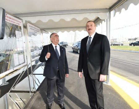 Prezident İlham Əliyev keçid və yol qovşağının açılışında iştirak edib (FOTO)