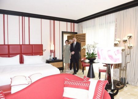 Prezident İlham Əliyev Bakıda otel açılışında iştirak edib-FOTO