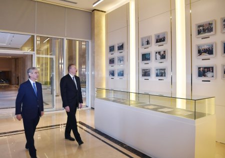 Prezident İlham Əliyev YAP-ın yeni inzibati binasının açılışında iştirak edib-FOTO
