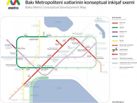 Bakıda yeni metro stansiyaları bu ərazilərdə olacaq - Zığ, Bayıl, Yeni Yasamal... - XƏRİTƏ