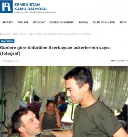 Erməni mətbuatı Sərdar Ortacın hərbi geyimli şəklini paylaşıb, "Azərbaycan hərbiçisini öldürdük" yazdı - FOTO  