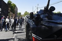 Paşinyanın tərəfdarları Yerevanın mərkəzində toplaşırlar
