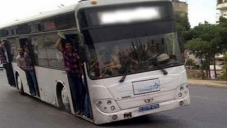 Bakıda onlarla insanı ölümlə üz-üzə qoyan avtobus - ŞOK VİDEO
