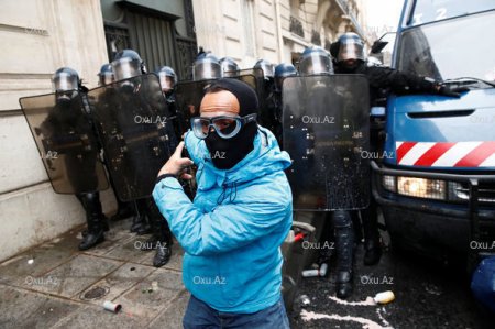 Fransada polis qüvvələri ayağa qaldırılıb