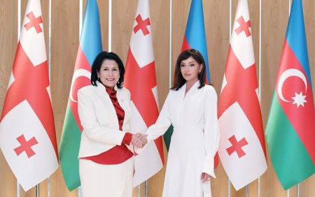 Mehriban Əliyeva Zurabişvili ilə görüşdü