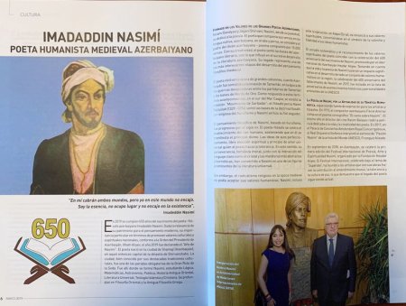 İspaniya jurnalında İmadəddin Nəsimi haqda məqalə çap olunub
