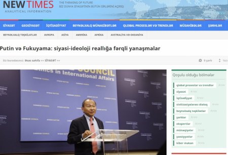 Putin və Fukuyama: siyasi-ideoloji reallığa fərqli yanaşmalar