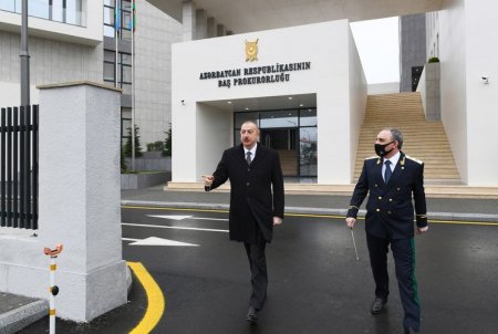 Prezident Baş Prokurorluğun yeni inzibati bina kompleksinin açılışında iştirak edib - VİDEO - YENİLƏNİB