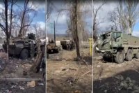 Ukraynada Rusiya ordusunun texnikasının məhv edilməsi GÖRÜNTÜLƏRİ